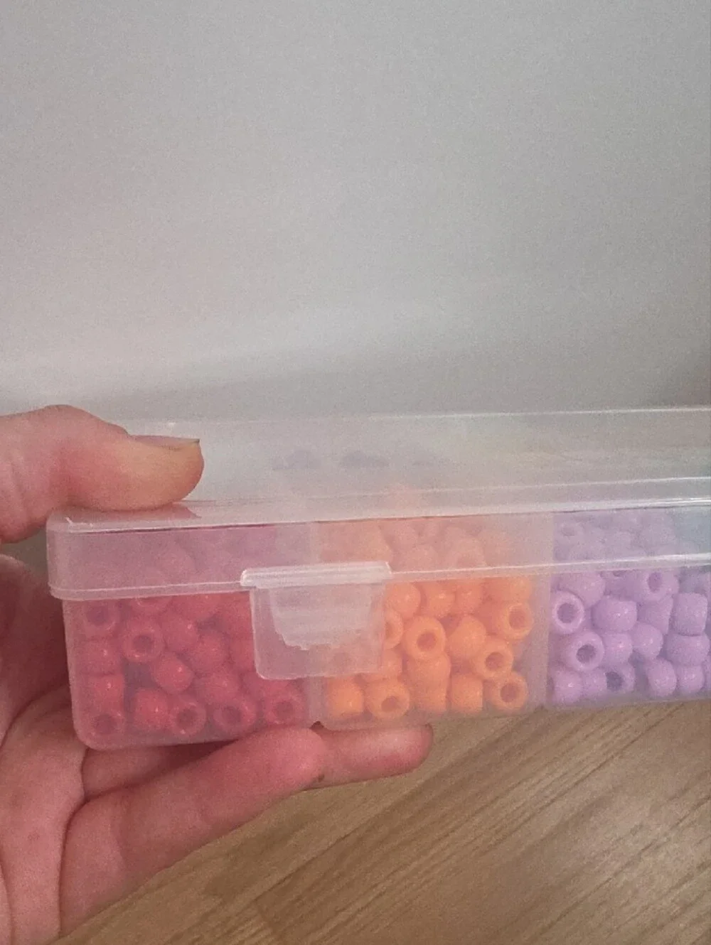 Multicolor Bead Storage Box — Clear Jewelry Organizer